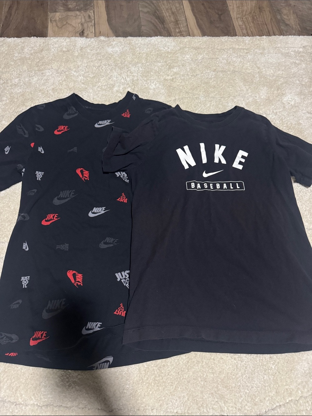 Nike Black & Red Graphic Kids' Short Sleeve Tees - 2-Pack